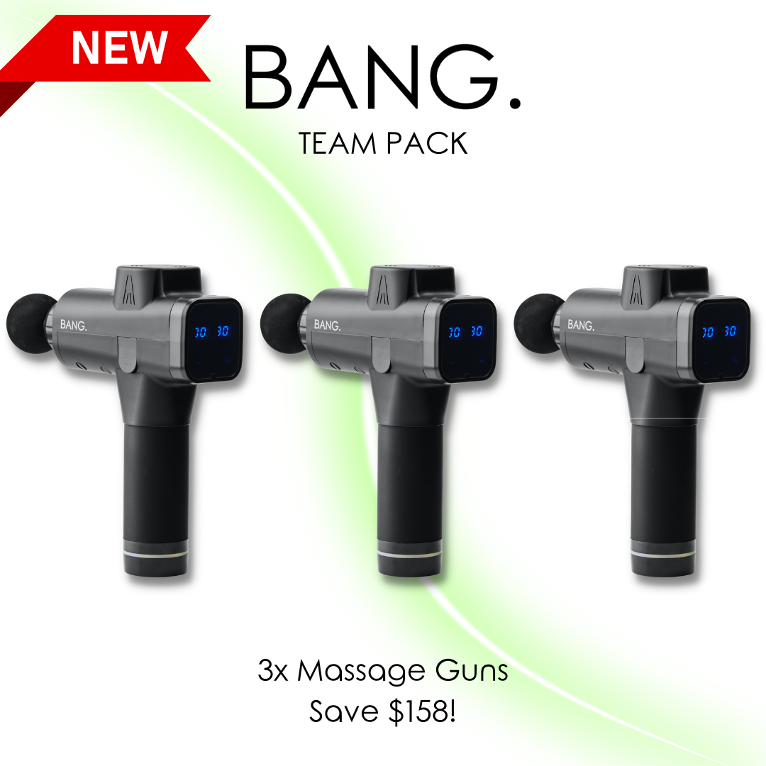 NEW: 3x Team Pack BANG Massage Gun